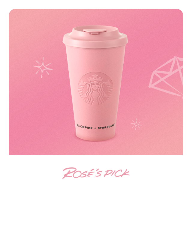 BLACKPINK Starbucks Reusable cup set (cup, cover, straw + Sleeve) | from  Taiwan